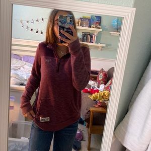 Pink Victoria’s Secret half zip hoodie